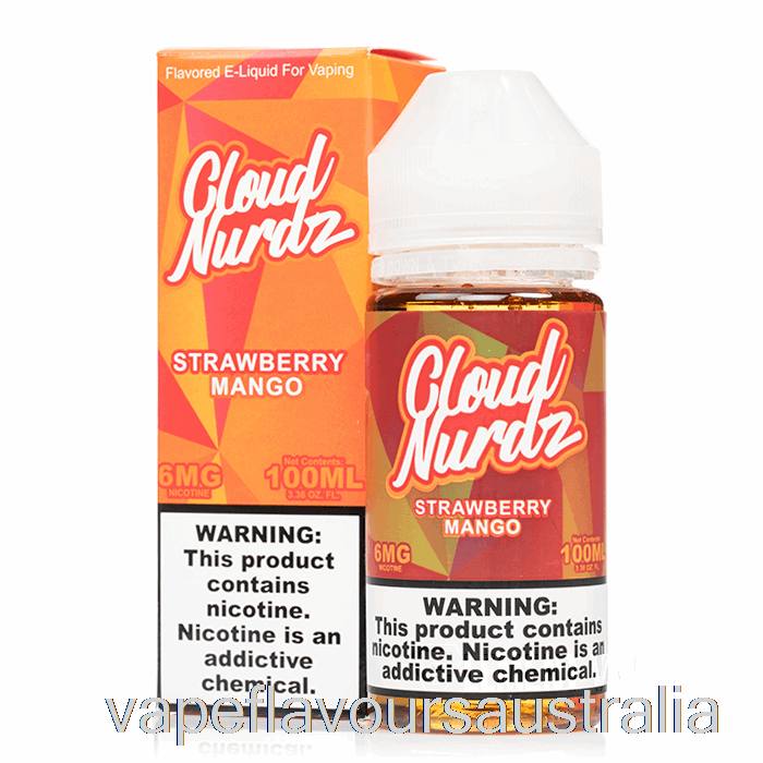 Vape Flavours Australia Strawberry Mango - Cloud Nurdz - 100mL 0mg